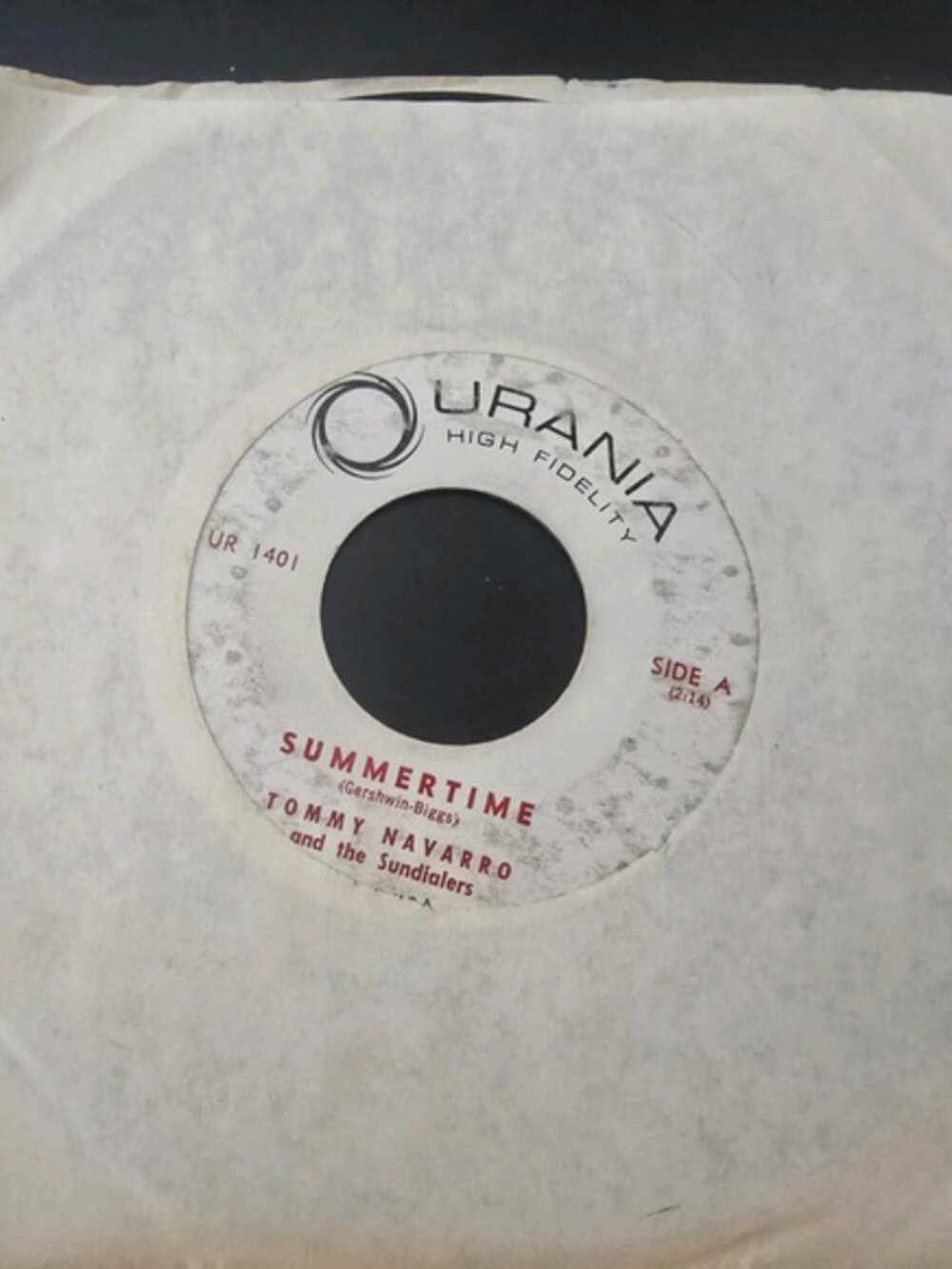 Tommy Navarro and the Sundialers Summertime/I'll Be Satisfied Vinyl Record 45